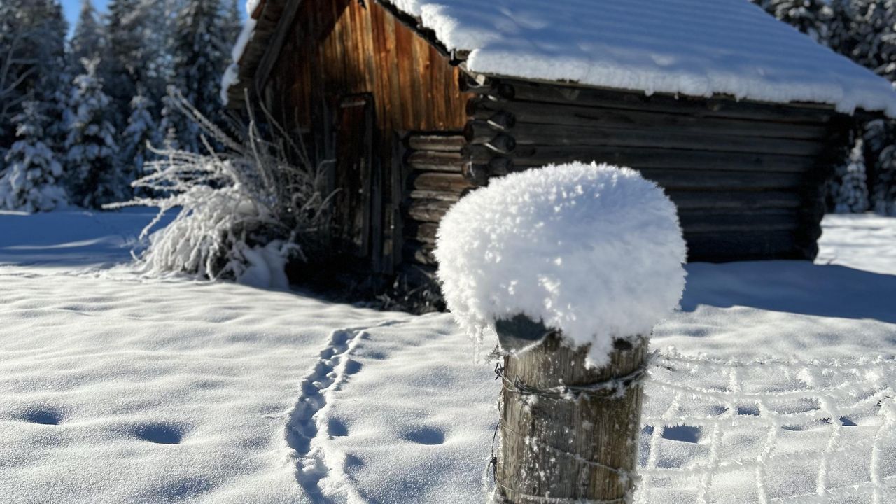 Stadl in der Winterlandschaft Stadl in der Winterlandschaft